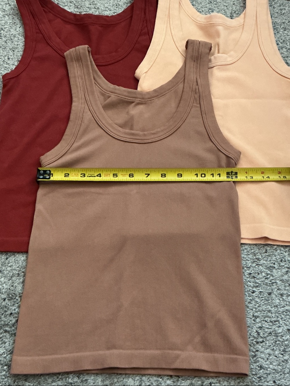 New Nikibiki Seamless Tank Top Bundle ~ Burgundy, Peach, Brown - Picture 2 of 5